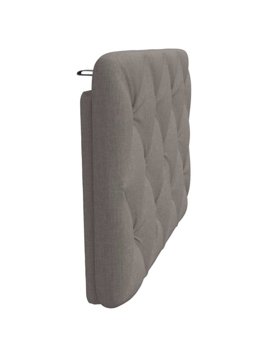 Polštář na čelo postele taupe 90 cm textil