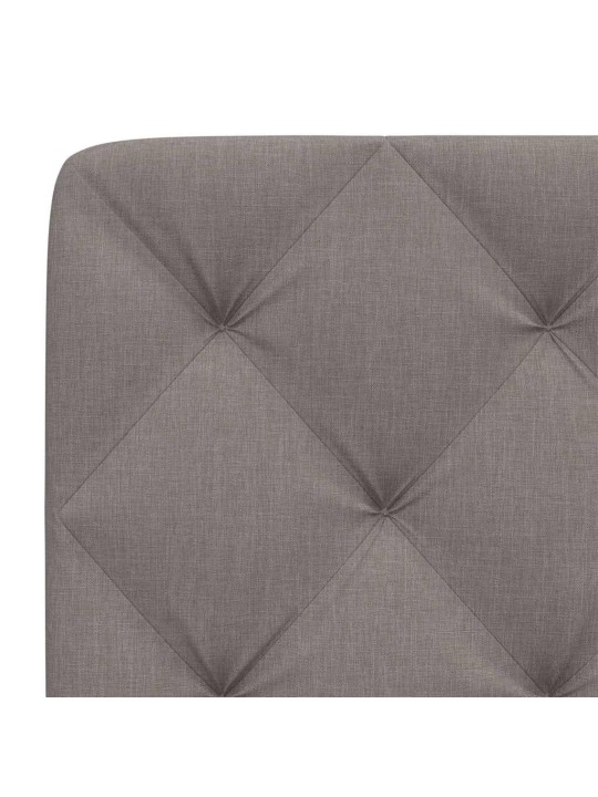 Polštář na čelo postele taupe 90 cm textil
