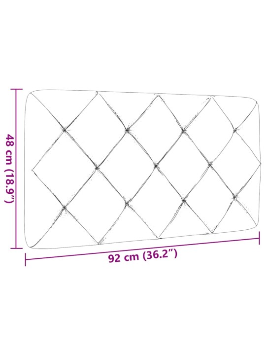 Polštář na čelo postele taupe 90 cm textil
