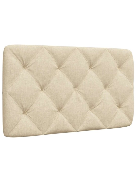 Polštář na čelo postele krémový 90 cm textil