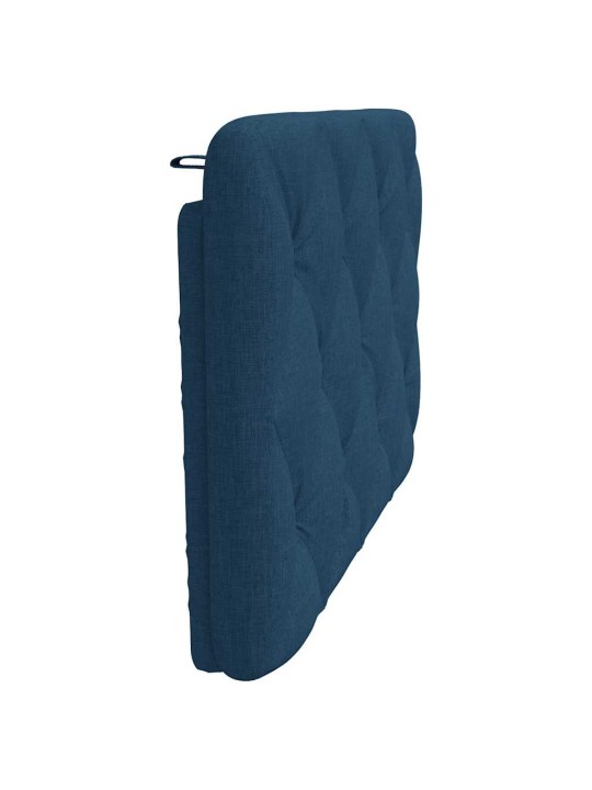 Polštář na čelo postele modrý 90 cm textil