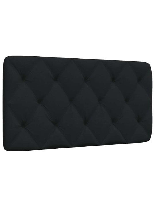 Polštář na čelo postele černý 100 cm textil
