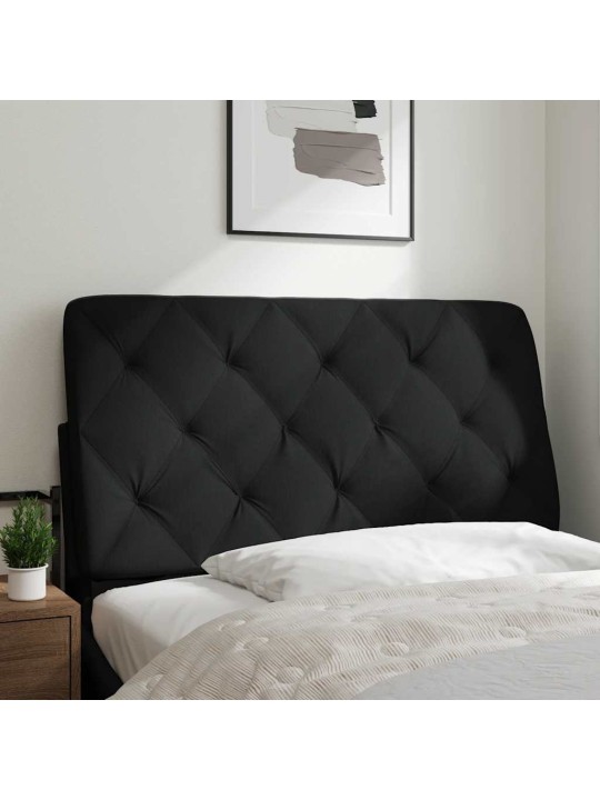 Polštář na čelo postele černý 100 cm textil