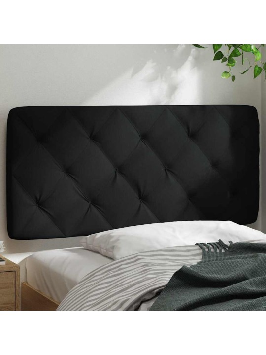 Polštář na čelo postele černý 100 cm textil