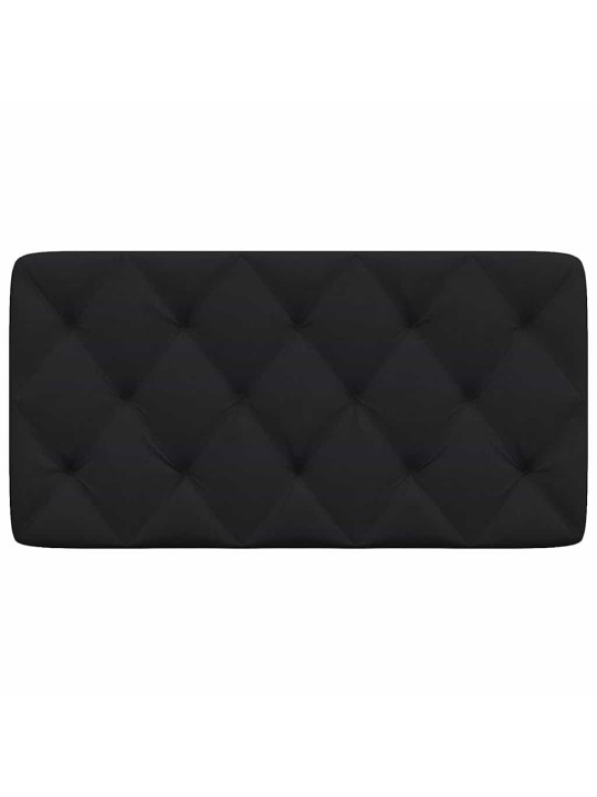 Polštář na čelo postele černý 100 cm textil