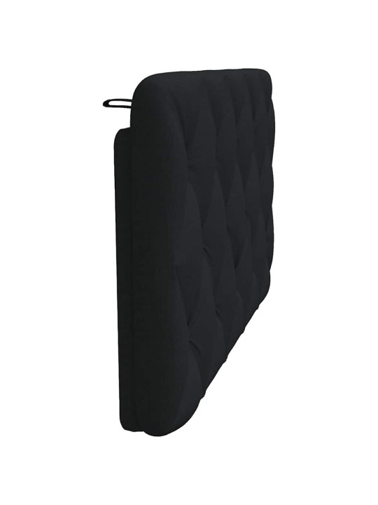Polštář na čelo postele černý 100 cm textil