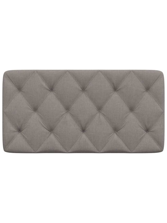 Polštář na čelo postele taupe 100 cm textil