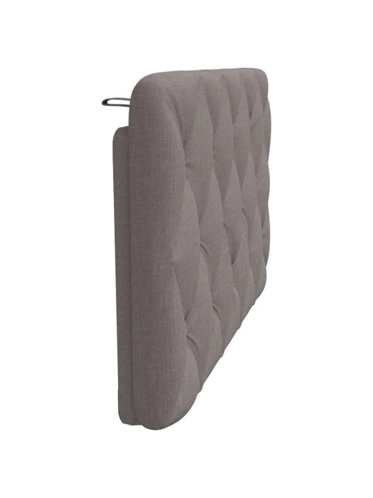 Polštář na čelo postele taupe 100 cm textil