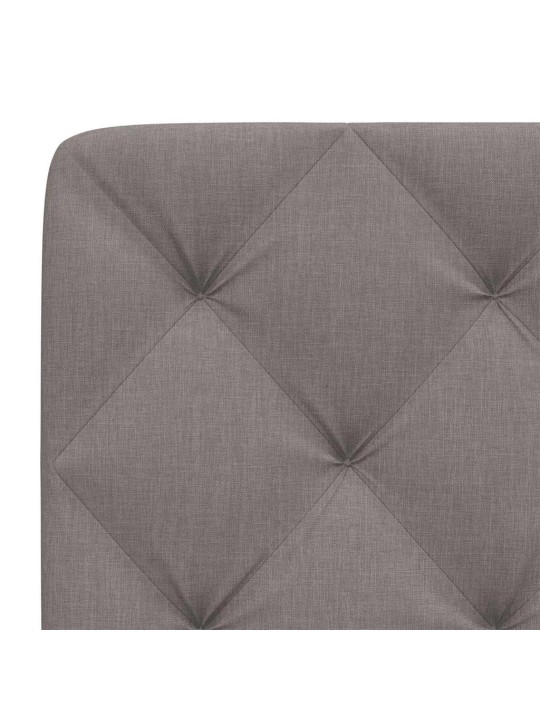 Polštář na čelo postele taupe 100 cm textil
