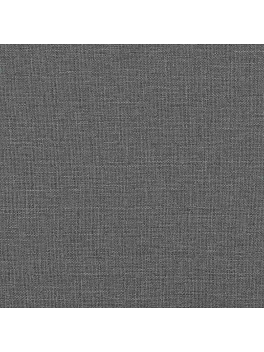 Polštář na čelo postele tmavě šedý 120 cm textil