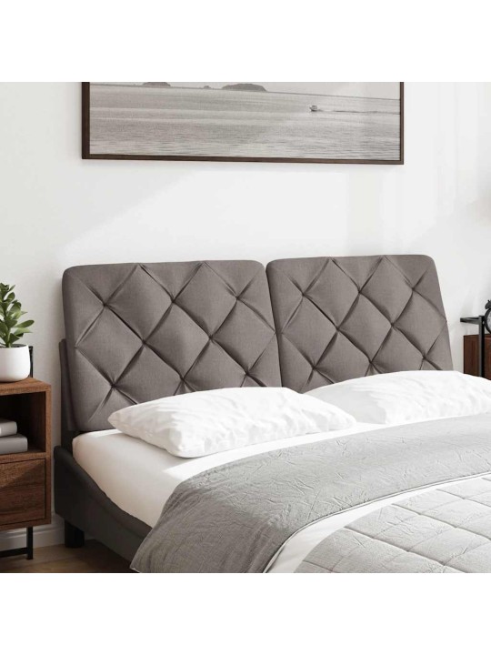 Polštář na čelo postele taupe 120 cm textil