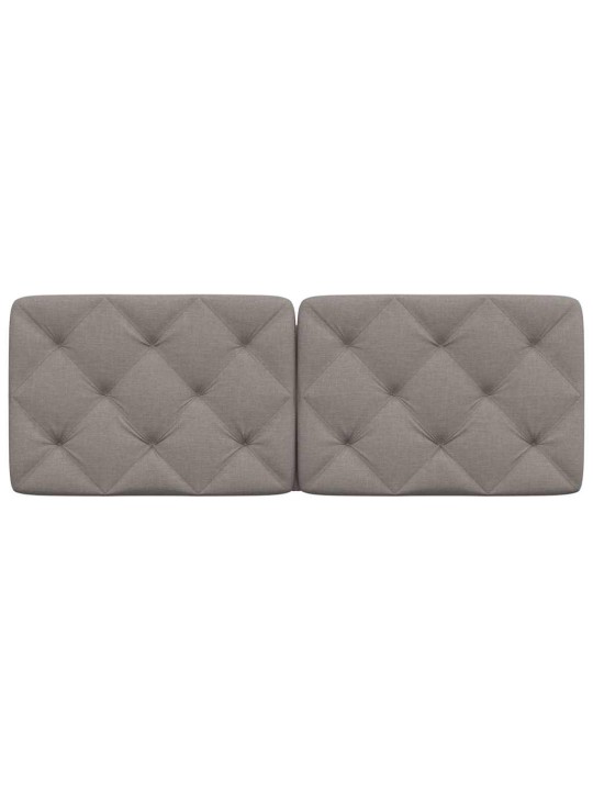 Polštář na čelo postele taupe 120 cm textil