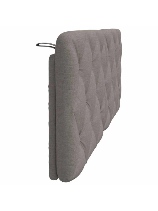 Polštář na čelo postele taupe 120 cm textil