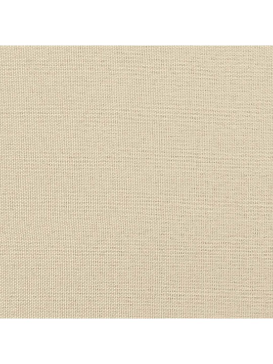 Polštář na čelo postele krémový 120 cm textil