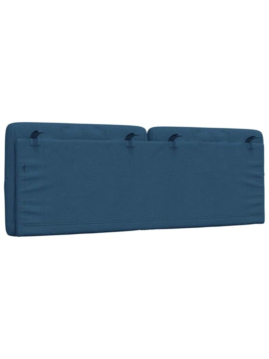 Polštář na čelo postele modrý 120 cm textil
