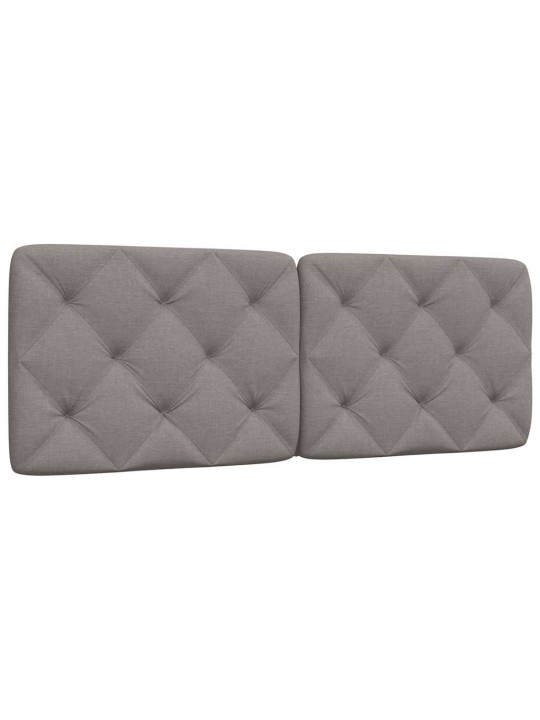 Polštář na čelo postele taupe 140 cm textil