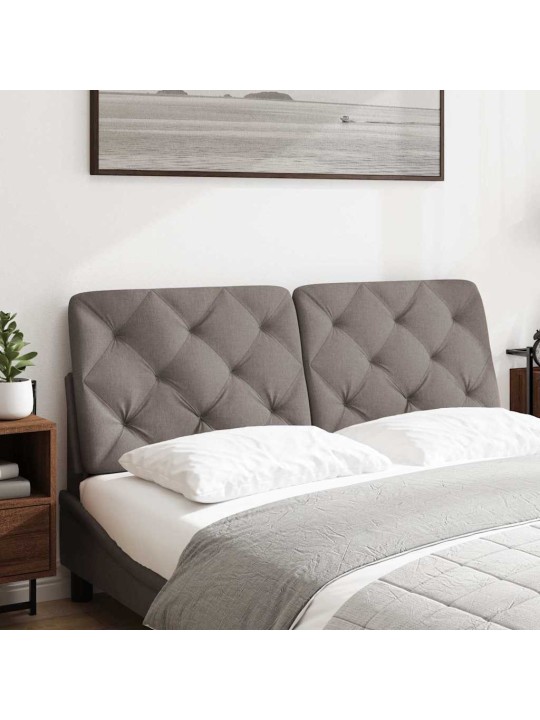 Polštář na čelo postele taupe 140 cm textil