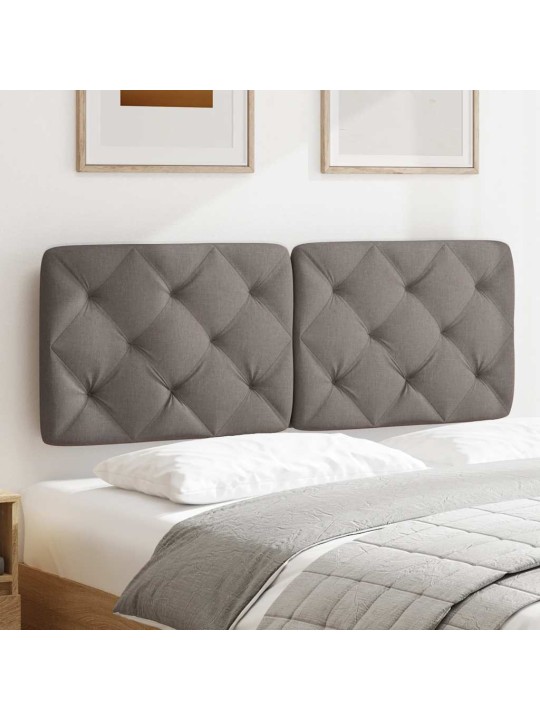 Polštář na čelo postele taupe 140 cm textil