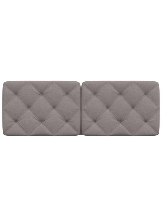 Polštář na čelo postele taupe 140 cm textil
