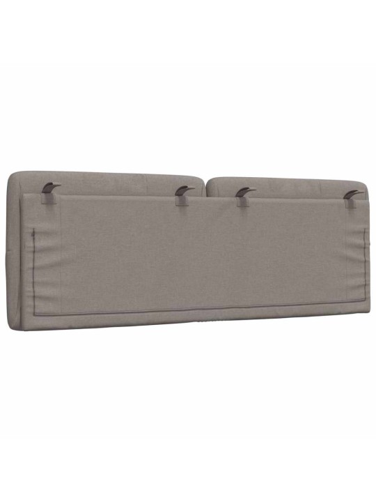 Polštář na čelo postele taupe 140 cm textil