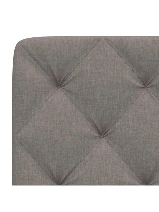 Polštář na čelo postele taupe 140 cm textil