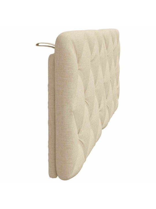 Polštář na čelo postele krémový 140 cm textil