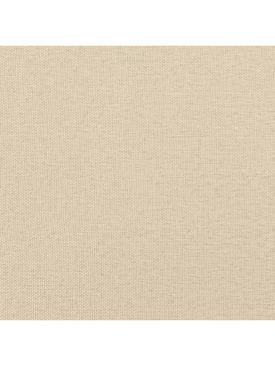 Polštář na čelo postele krémový 140 cm textil