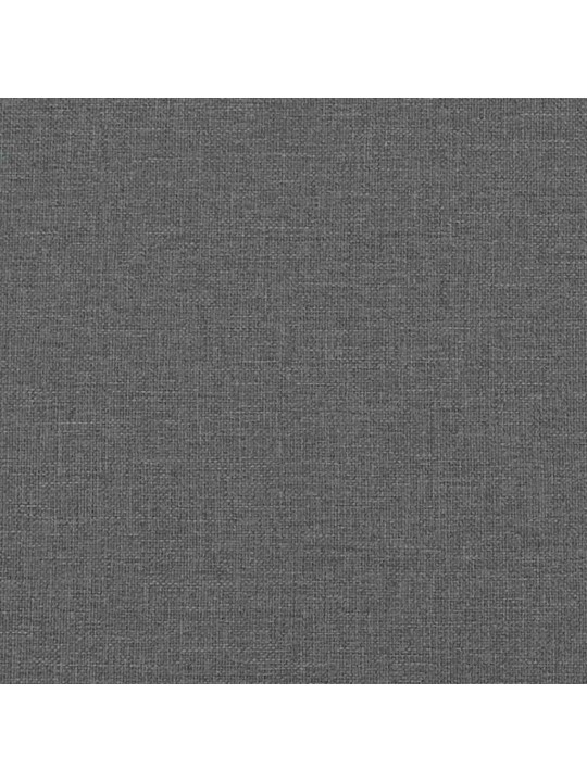 Polštář na čelo postele tmavě šedý 160 cm textil