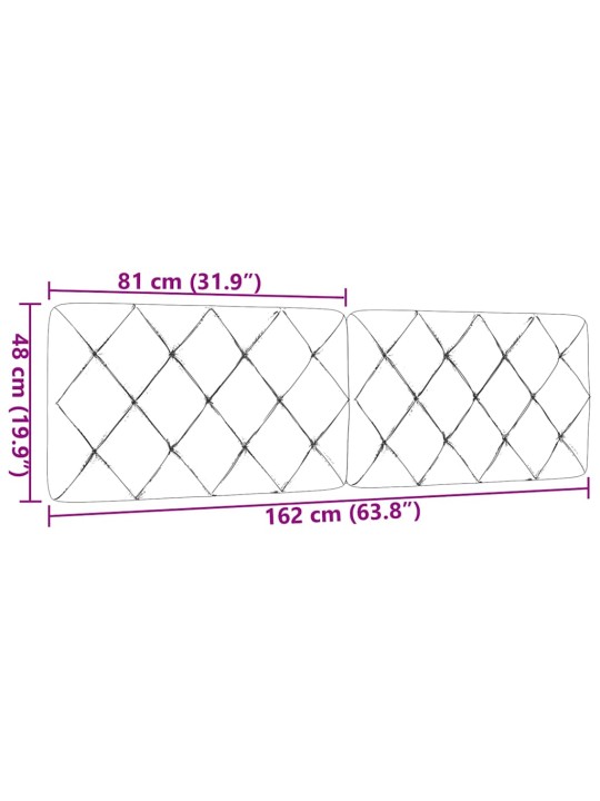 Polštář na čelo postele černý 160 cm textil