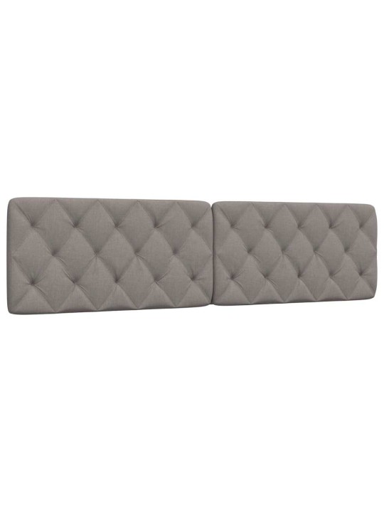 Polštář na čelo postele taupe 200 cm textil