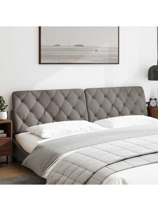 Polštář na čelo postele taupe 200 cm textil