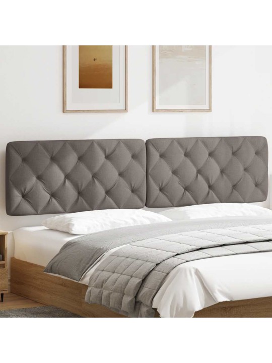 Polštář na čelo postele taupe 200 cm textil