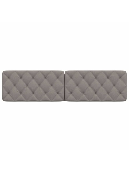 Polštář na čelo postele taupe 200 cm textil
