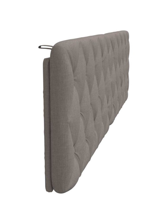 Polštář na čelo postele taupe 200 cm textil