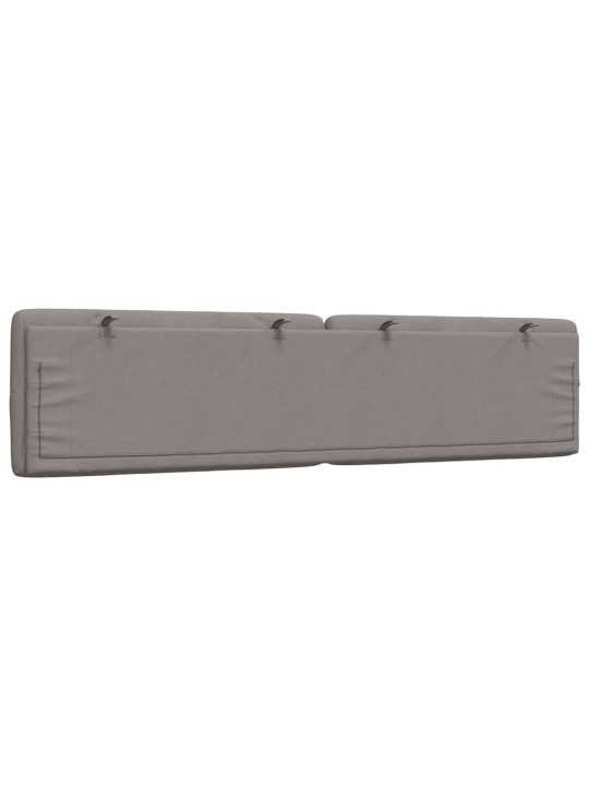Polštář na čelo postele taupe 200 cm textil