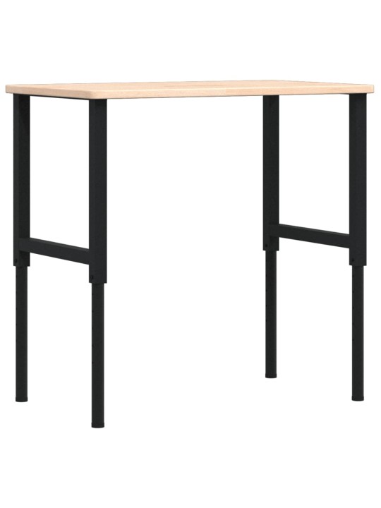 Pracovní stůl 100 x 60 x (71,5–98) cm masivní dub obdélníkový
