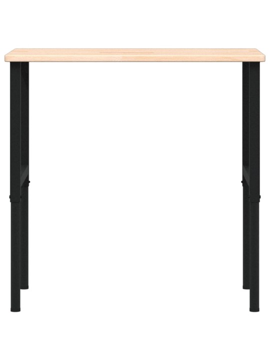 Pracovní stůl 100 x 60 x (71,5–98) cm masivní dub obdélníkový