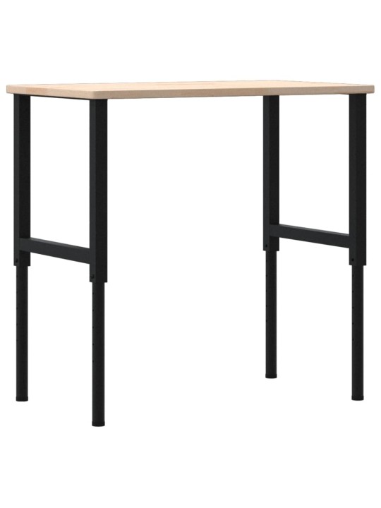 Pracovní stůl 100 x 60 x (71,5–98) cm masivní dub obdélníkový
