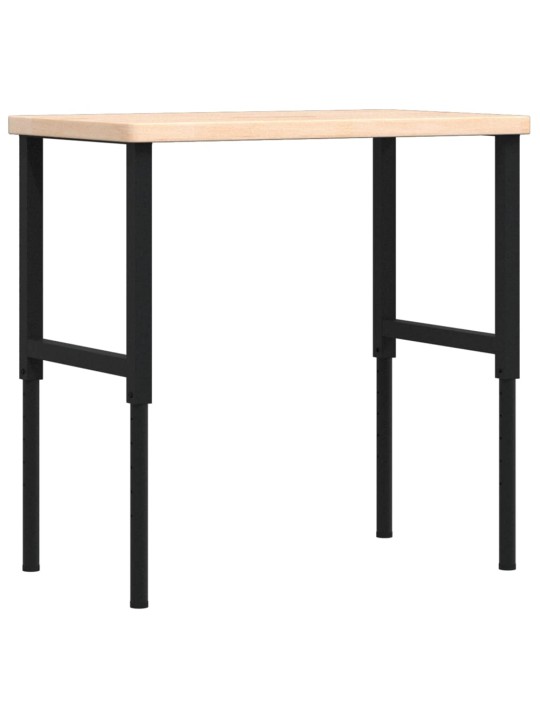 Pracovní stůl 100 x 60 x (73–99,5) cm masivní dub obdélníkový