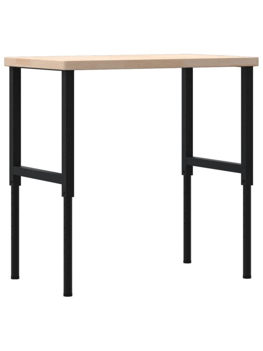 Pracovní stůl 100 x 60 x (73–99,5) cm masivní dub obdélníkový