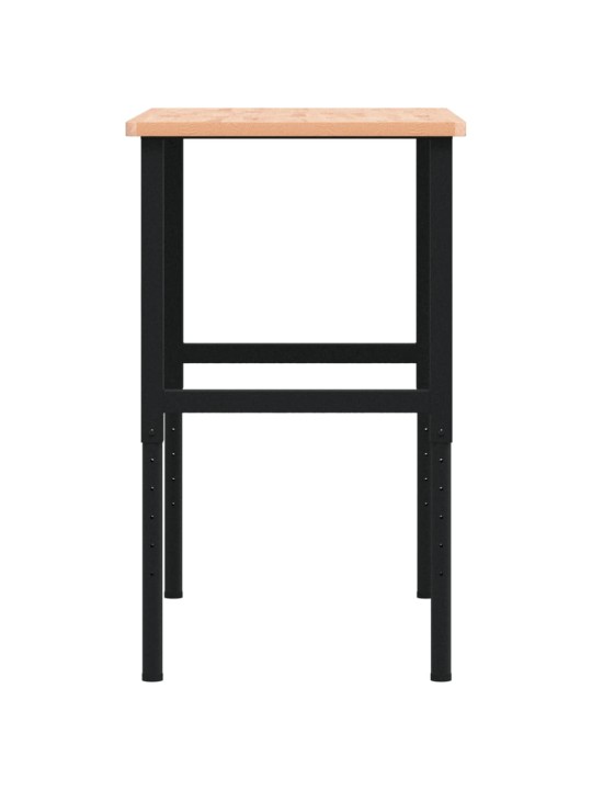 Pracovní stůl 100 x 60 x (71,5–98) cm masivní buk obdélníkový