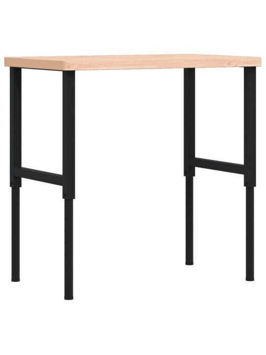Pracovní stůl 100 x 60 x (73–99,5) cm masivní buk obdélníkový