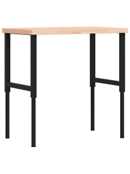 Pracovní stůl 100 x 60 x (73–99,5) cm masivní buk obdélníkový