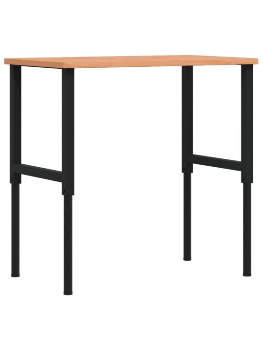 Pracovní stůl 100 x 60 x (71,5–98) cm masivní buk obdélníkový