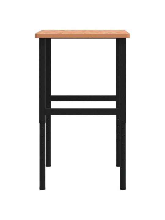 Pracovní stůl 100 x 60 x (71,5–98) cm masivní buk obdélníkový