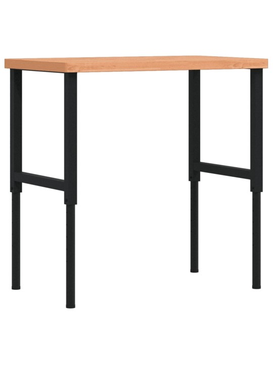 Pracovní stůl 100 x 60 x (73–99,5) cm masivní buk obdélníkový