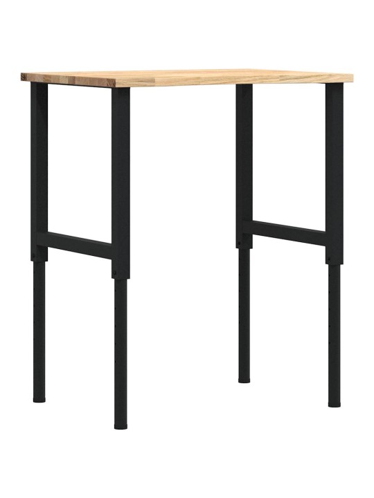 Pracovní stůl 80 x 60 x (71,5–98) cm masivní dubové dřevo