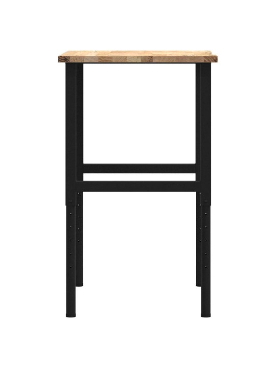 Pracovní stůl 80 x 60 x (71,5–98) cm masivní dubové dřevo