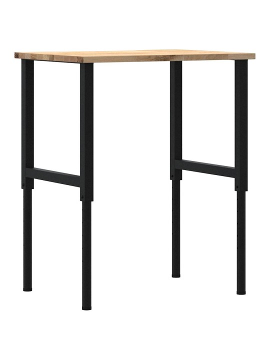 Pracovní stůl 80 x 60 x (71,5–98) cm masivní dubové dřevo