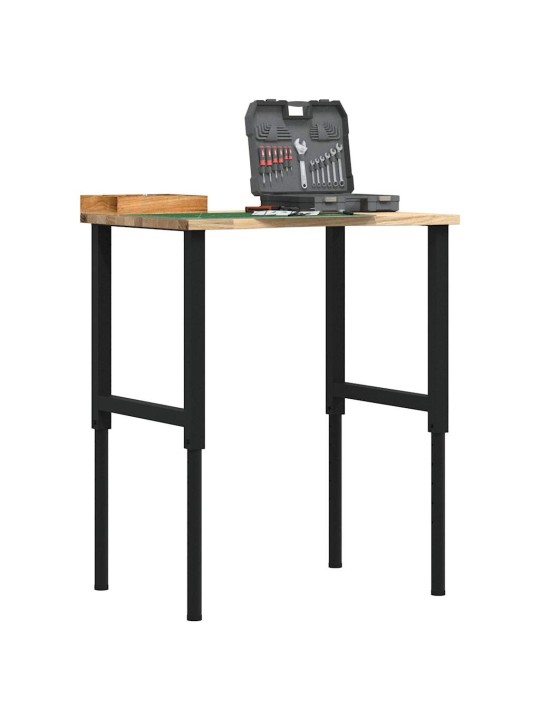 Pracovní stůl 80 x 60 x (71,5–98) cm masivní dubové dřevo